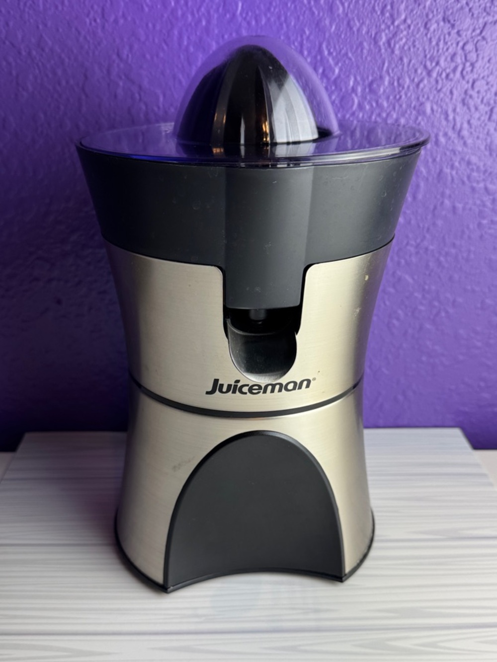 Stainless Steel Electric Citrus Juicer - Black/Silver